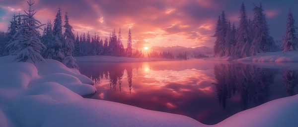 Winter Sunset Serenity