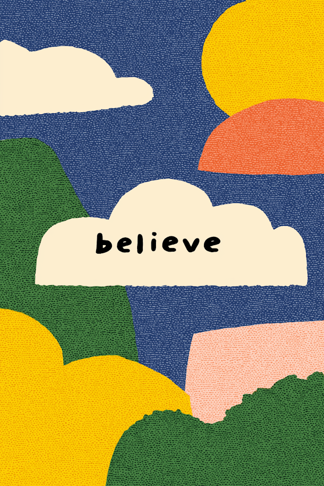 Abstract Believe Art