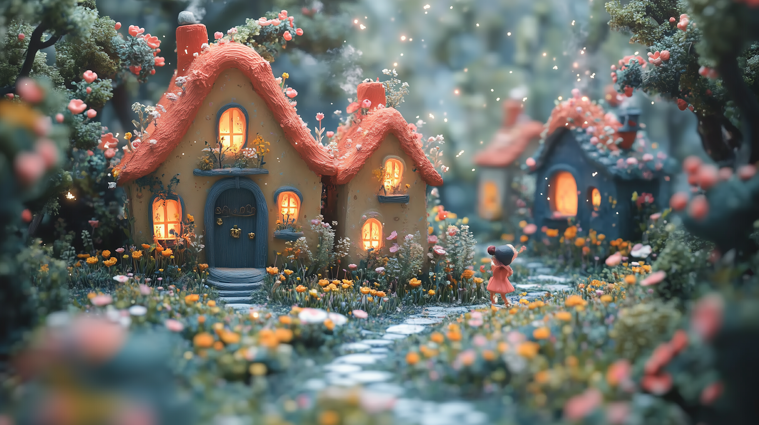 Whimsical Fairy-Tale Scene