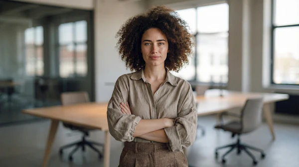 Confident Woman in Office