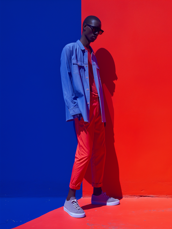 Fashion Forward: Blue & Red Divided