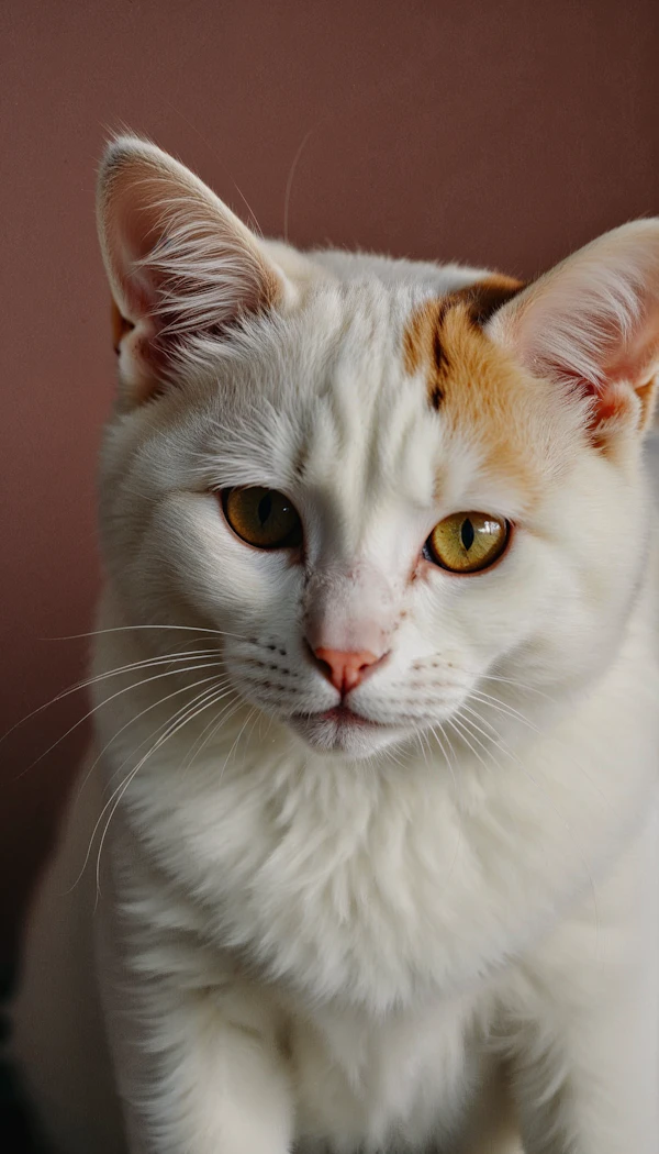 Golden-Eyed Cat Close-Up