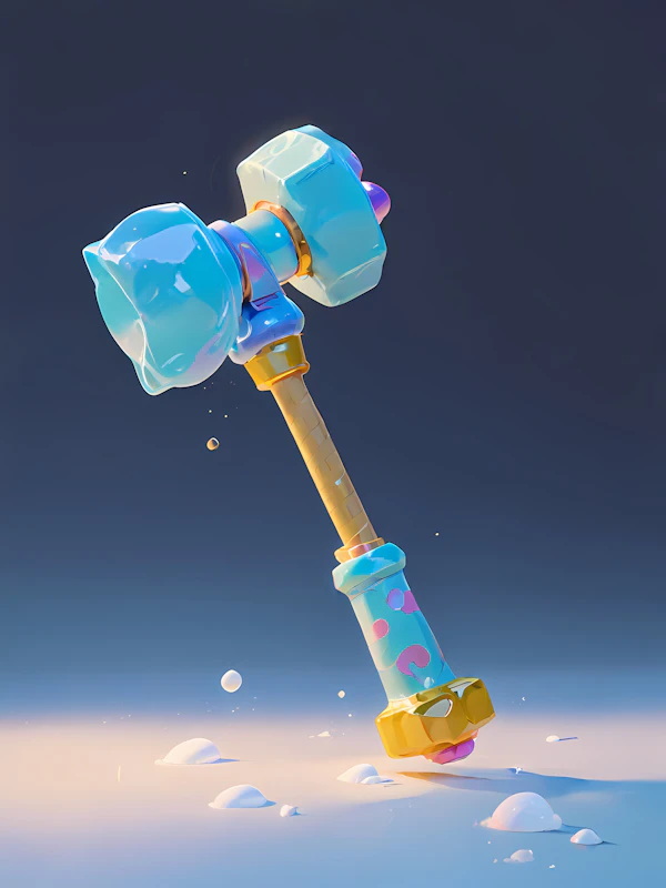 Whimsical Cartoon Hammer