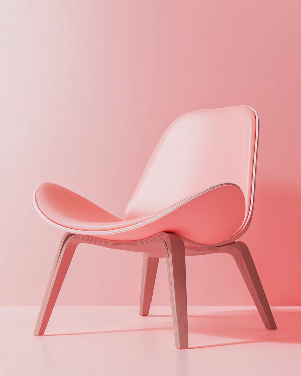 Minimalist Pink Chair