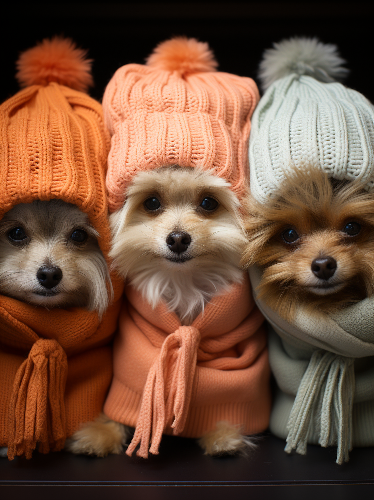 Cozy Canines in Winter Attire