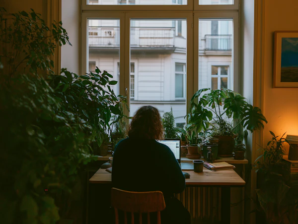 Cozy Indoor Workspace