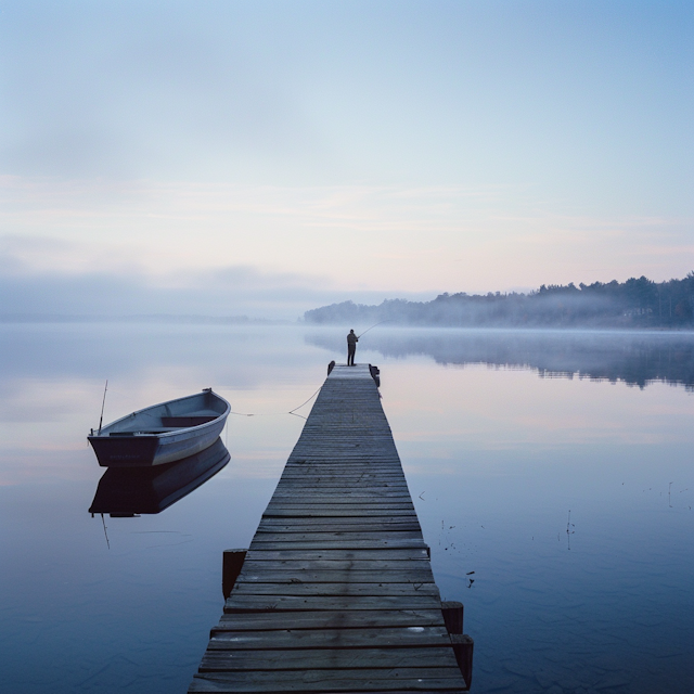 Serene Fishing Scene