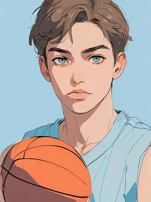 Stylized Basketball Player