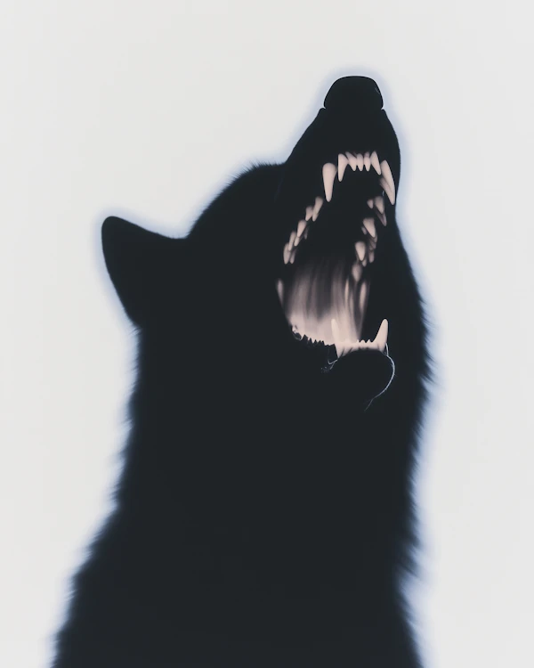 Howling Wolf Silhouette