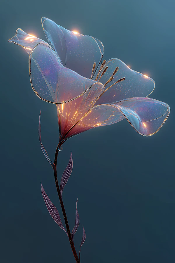 Glowing Translucent Flower