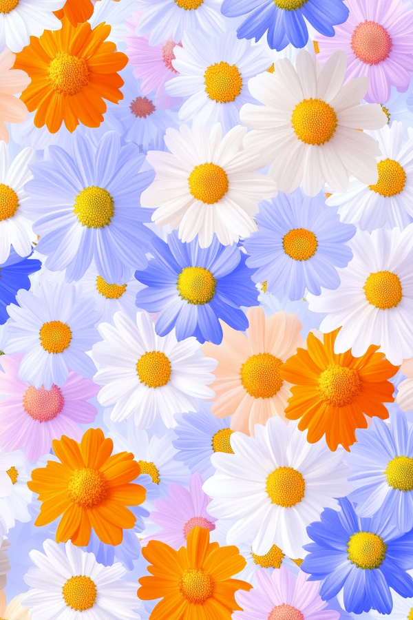 Vibrant Daisy-like Flowers