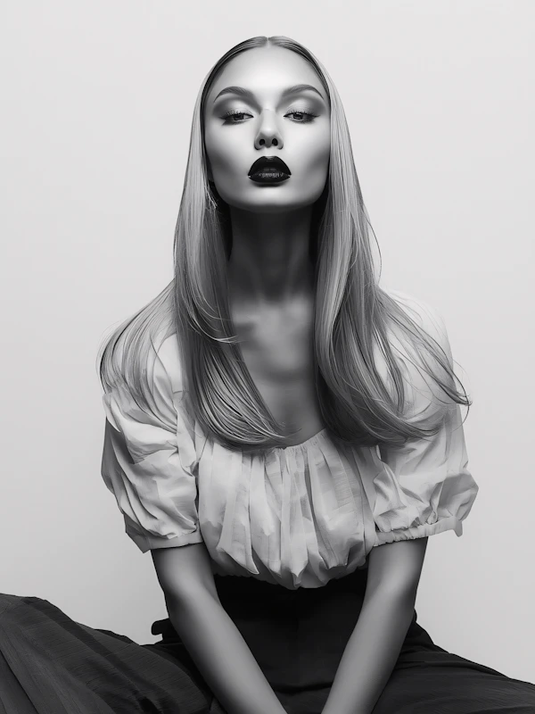 Elegant Monochrome Portrait