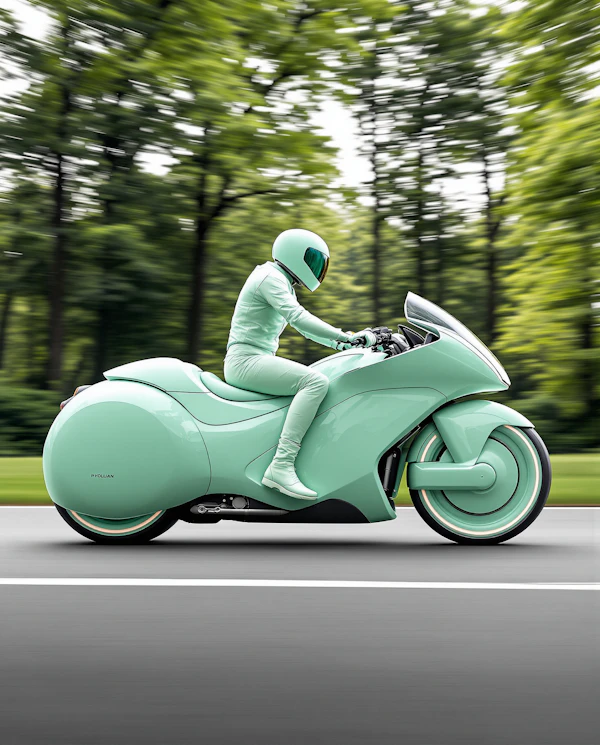 Futuristic Mint Ride