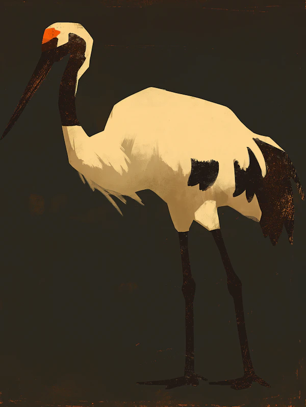 Abstract Crane Illustration