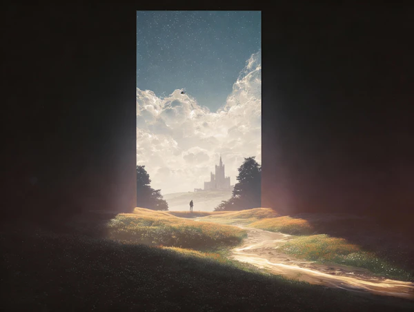 Surreal Castle Path