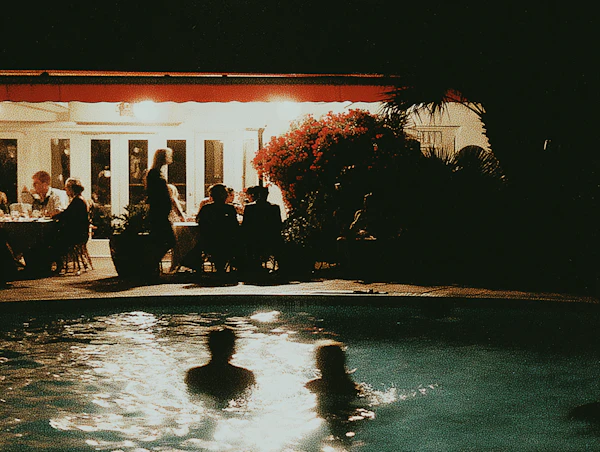 Poolside Evening Gathering