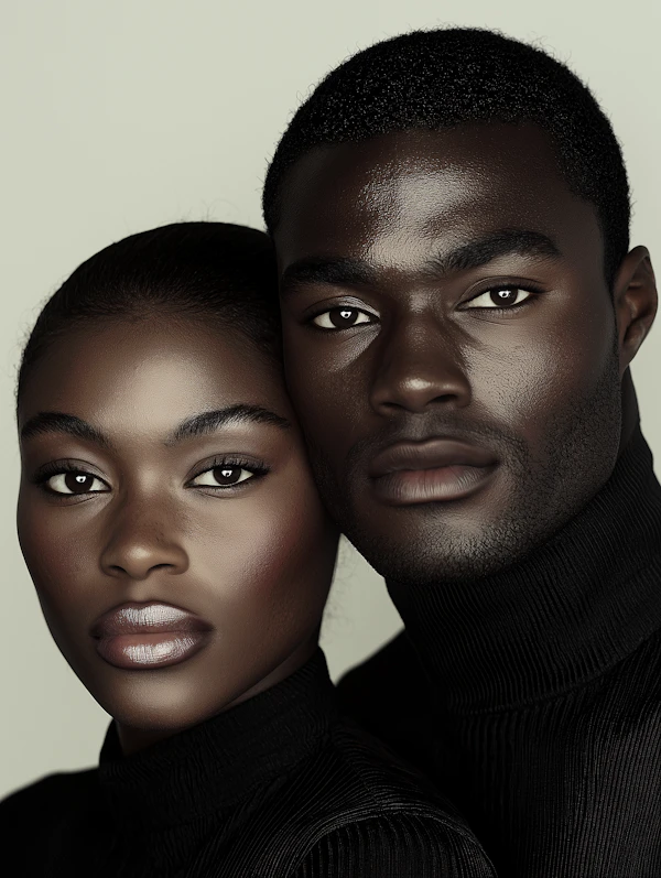 Elegant Portrait of Two Individuals