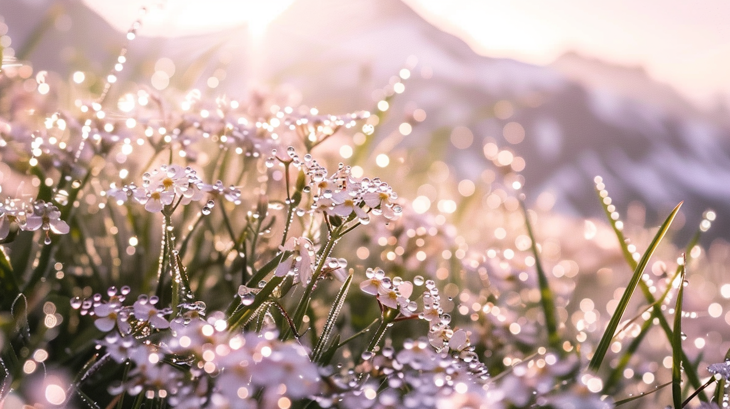 Dewy Morning Flowers