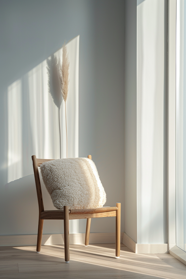 Tranquil Chair by Window Scene