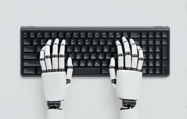Robotic Hands on Keyboard