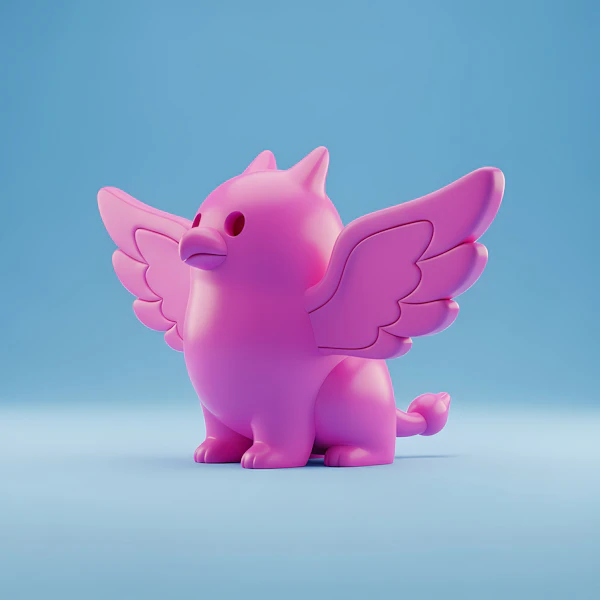 Pink Cartoonish Creature