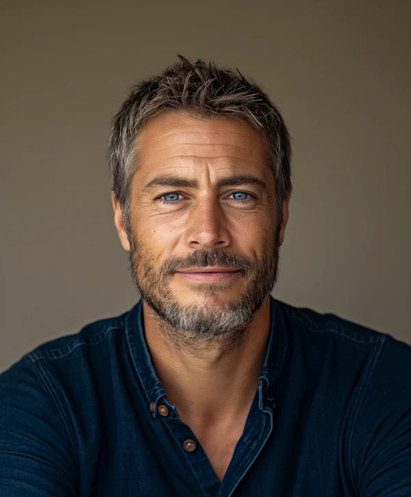 Warm and Friendly Middle-aged Man Portrait