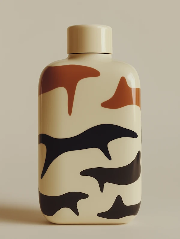 Abstract Shark Bottle
