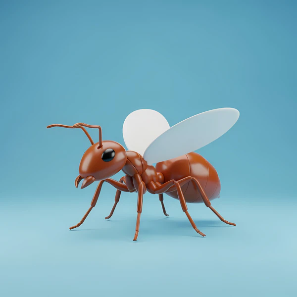3D Ant with Wings