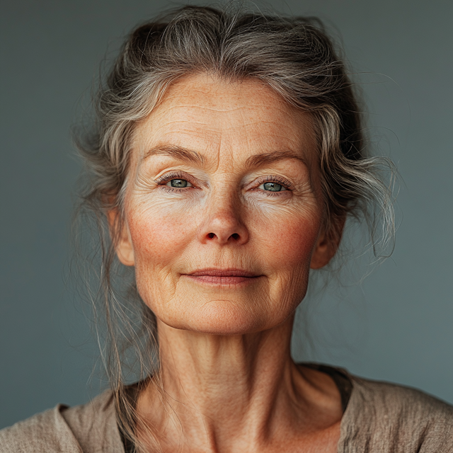 Serene Elderly Woman Portrait