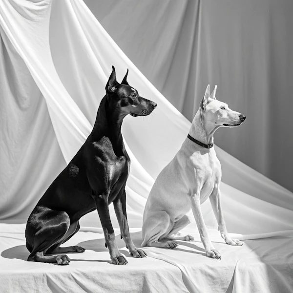 Black and White Dogs
