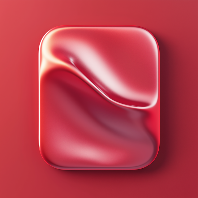 Glossy Red 3D Abstract