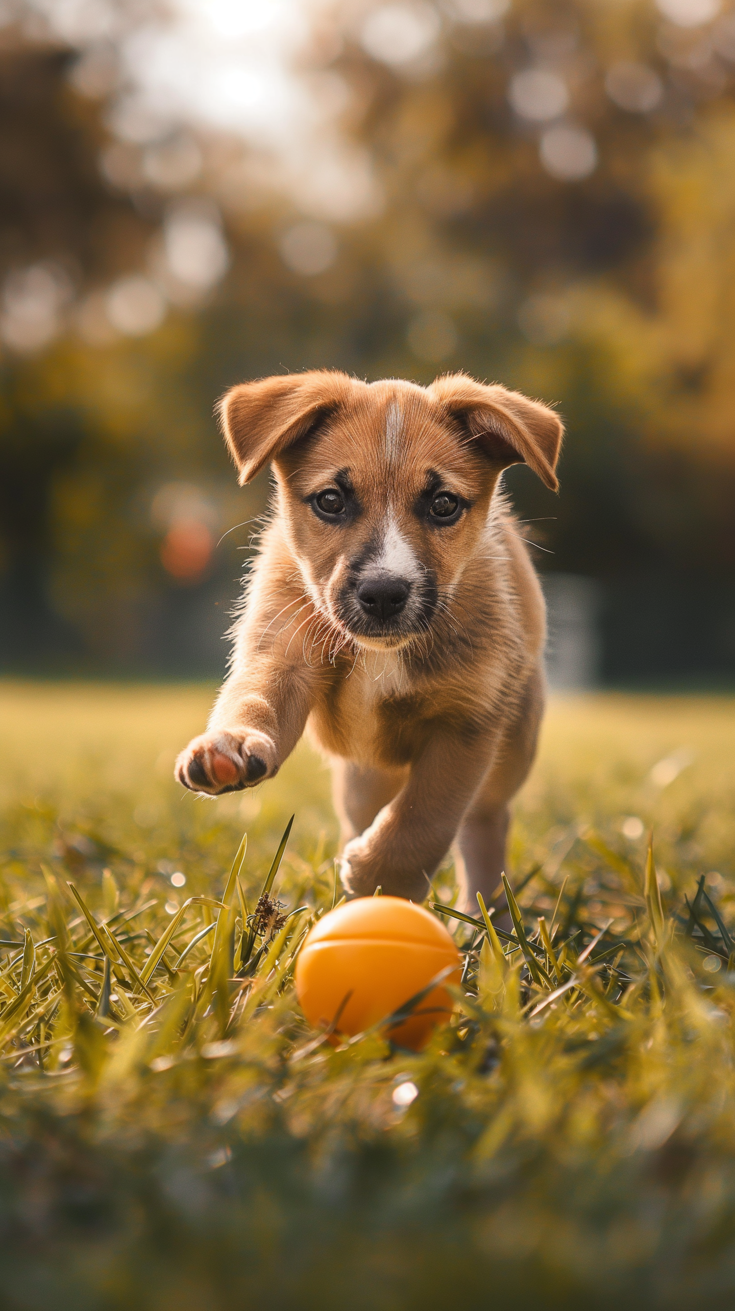 Playful Puppy in the Park