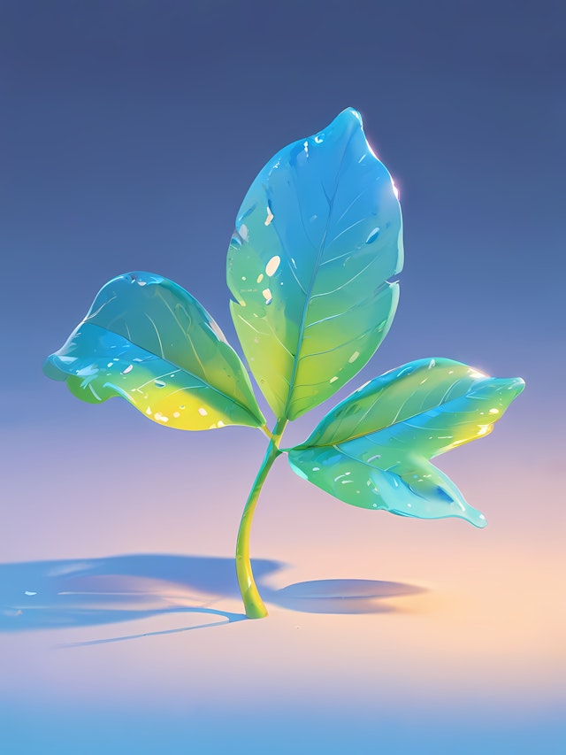 Glossy Plant Artwork