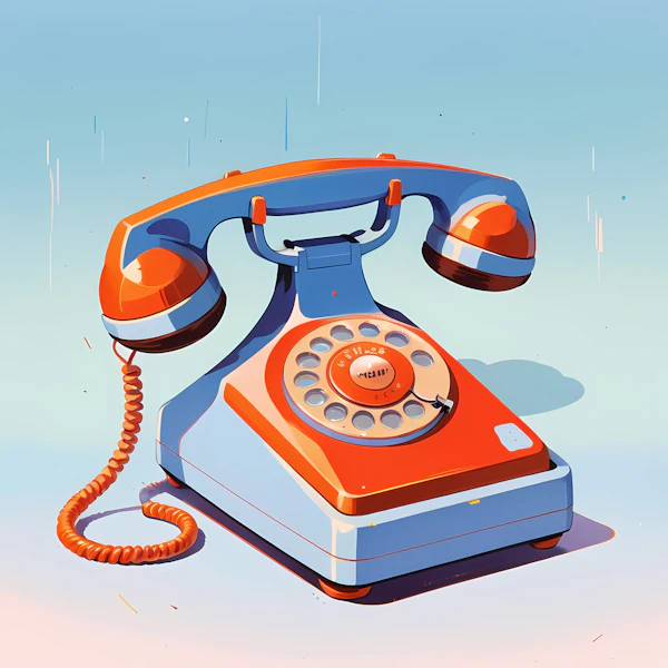 Retro Rotary Telephone