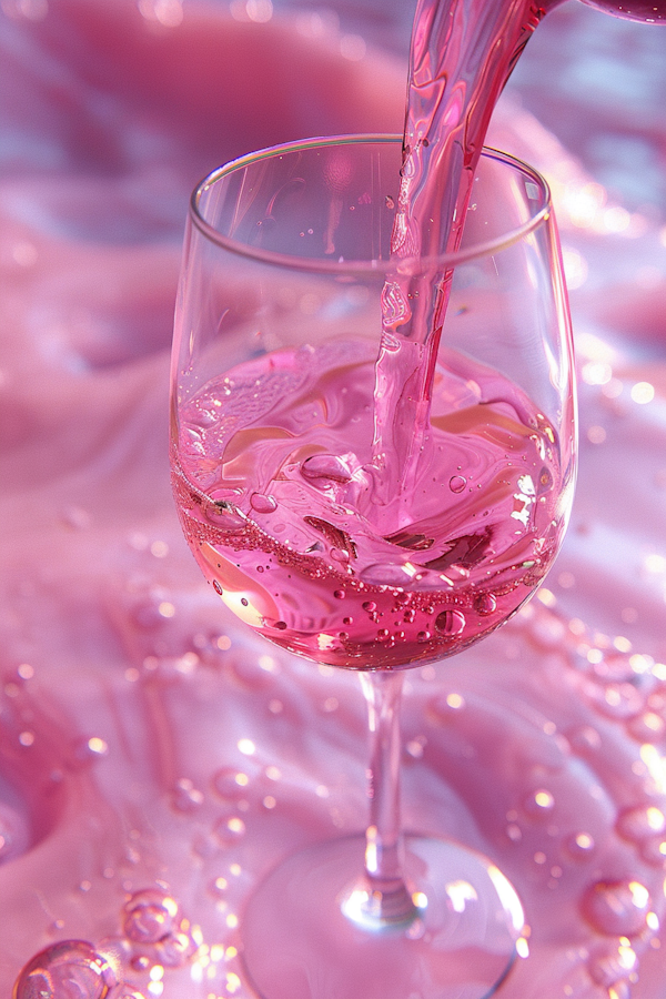 Dynamic Pink Drink Pour