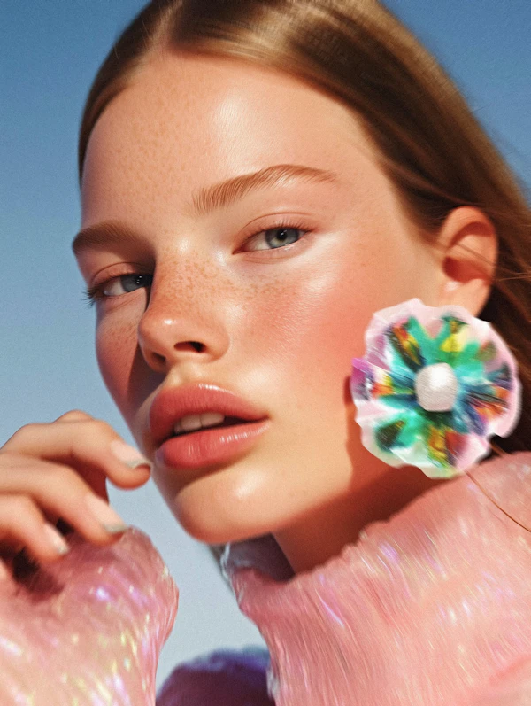 Vibrant Portrait Close-Up