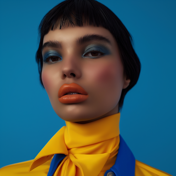 Fashion Portrait with Vibrant Colors