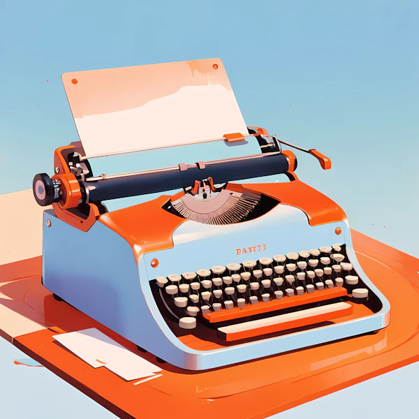 Retro Typewriter Art
