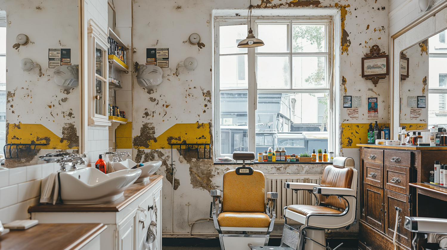 Vintage Barbershop Interior