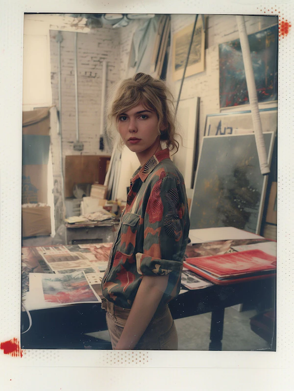 Reflective Mood in Artist's Studio