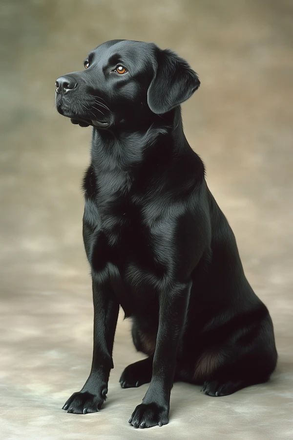 Black Labrador Retriever Portrait