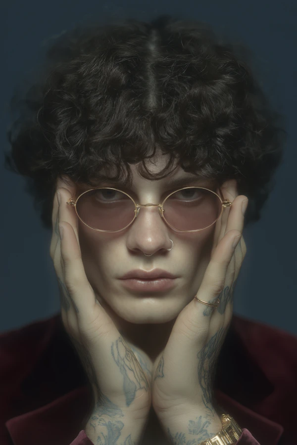 Stylish Portrait Close-Up