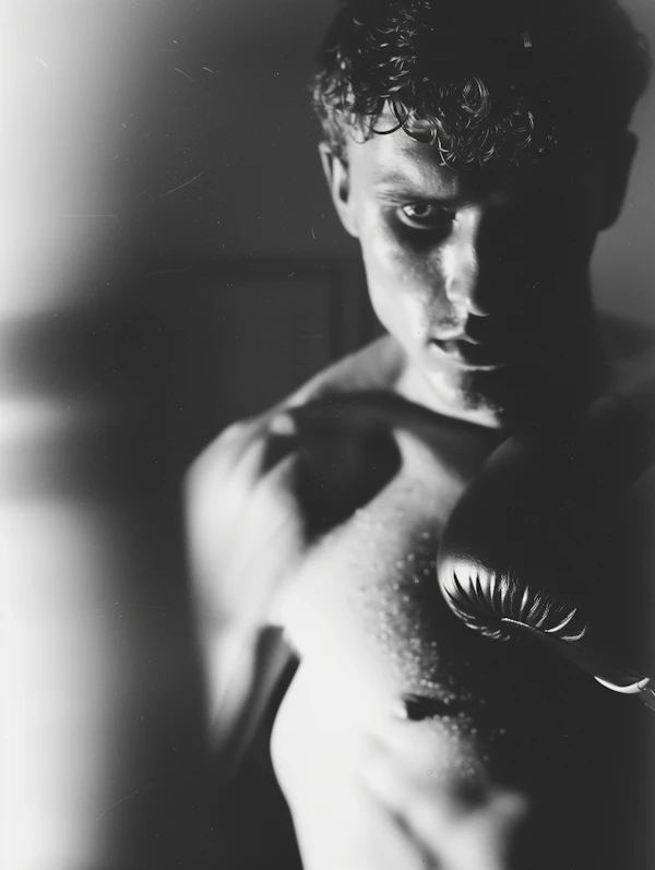 Dramatic Boxer Portrait