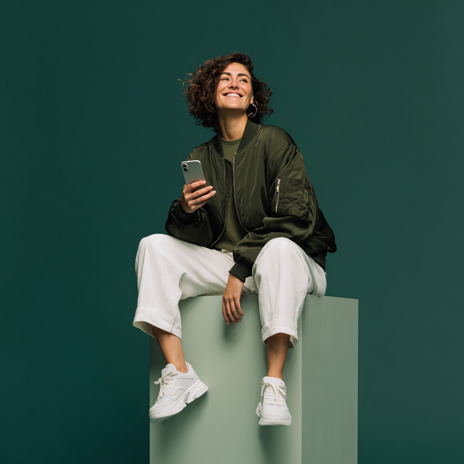 Person in Green Aesthetic