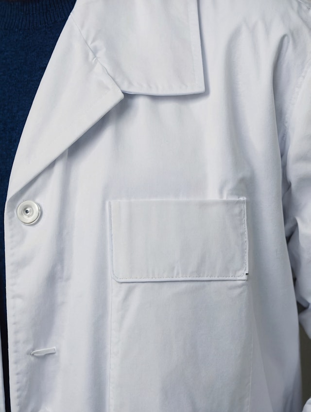 White Lab Coat Close-Up