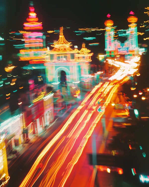 Vibrant Night Cityscape