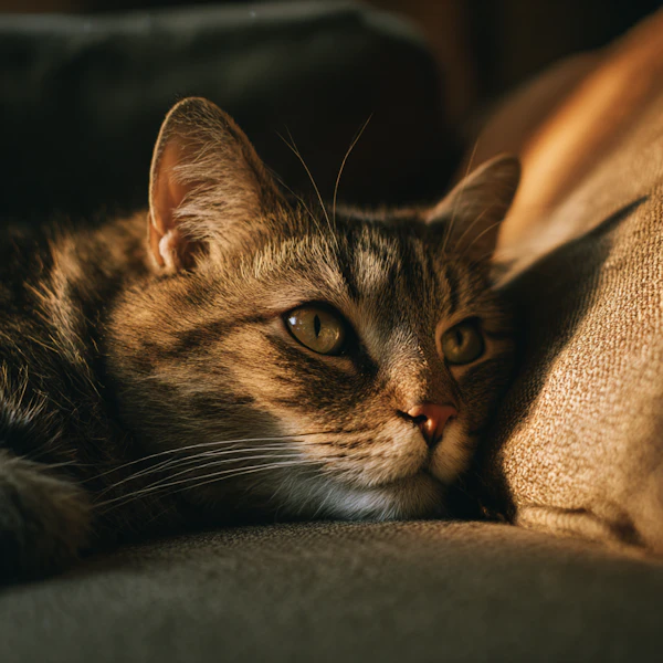Tabby Cat in Sunlight