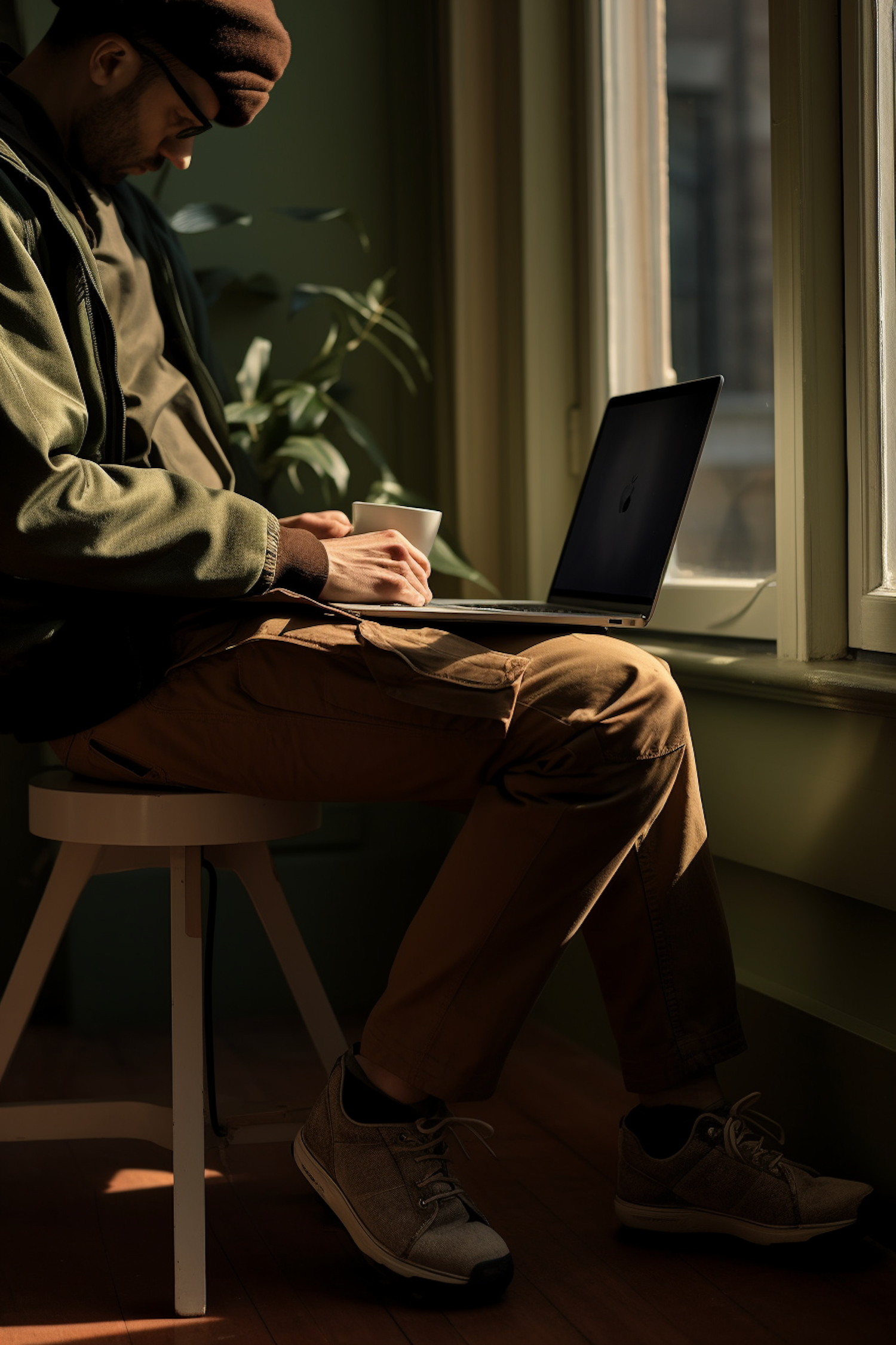 Serene Concentration: Casual Home Office