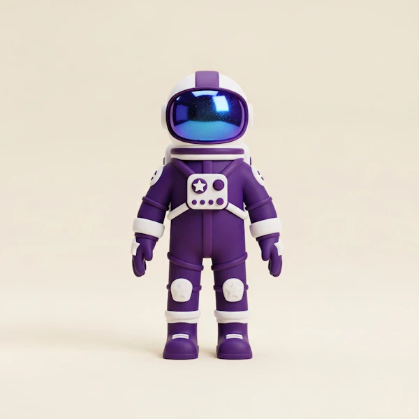 Stylized Astronaut Art