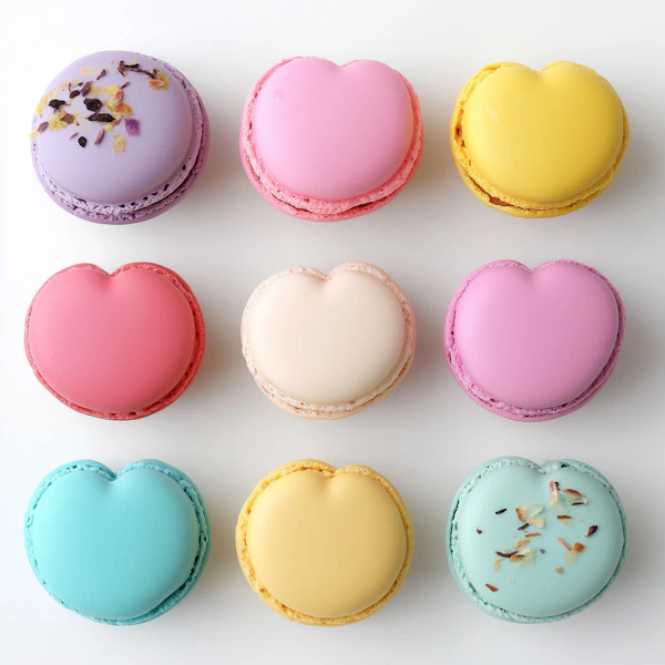 Heart-Shaped Macarons